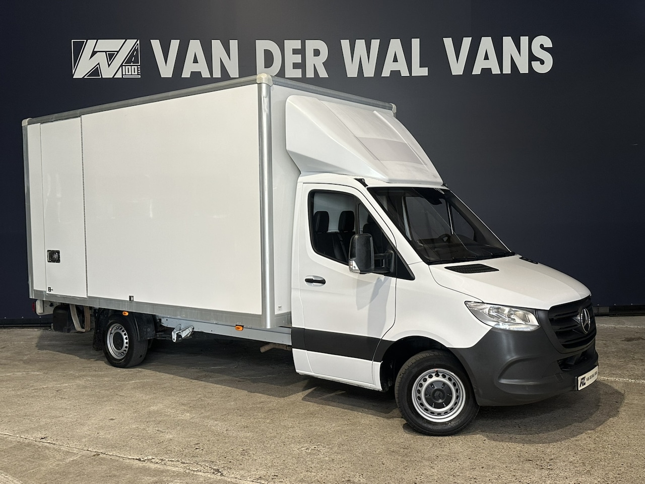 Mercedes-Benz Sprinter - 315 CDI 150pk 9G-Tronic Automaat Bakwagen 22m3 KUUB Laadklep Zijdeur Euro6 Airco | LAT om - AutoWereld.nl