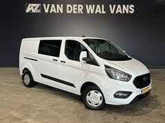 Ford Transit Custom - 2.0 TDCI 130pk L2H1 Dubbele Cabine Euro6 Airco | 6-Zits | LED | Cruisecontrol | Parkeersen