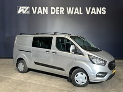 Ford Transit Custom - 2.0 TDCI 131pk L2H1 Dubbele Cabine Euro6 Airco | 6-Zits | LED | Cruisecontrol | Verwarmde