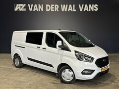 Ford Transit Custom - 2.0 TDCI 130pk L2H1 Dubbele Cabine Euro6 Airco | 6-Zits | Xenon | Camera | Navigatie | App