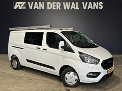Ford Transit Custom - 2.0 TDCI 130pk L2H1 Dubbele Cabine Inrichting Euro6 Airco | 5-Zits | Imperiaal | LED | Cru