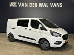 Ford Transit Custom - 2.0 TDCI 130pk L2H1 Dubbele Cabine Euro6 Airco | 6-Zits | LED | Cruisecontrol | Trekhaak P