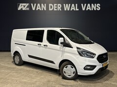 Ford Transit Custom - 2.0 TDCI 131pk Automaat L2H1 Dubbele Cabine Euro6 Airco | 6-Zits | Camera | Navigatie | Ap
