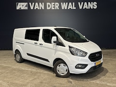 Ford Transit Custom - 2.0 TDCI 130pk L2H1 Dubbele Cabine Euro6 Airco | 6-Zits | Camera | Apple Carplay | Cruisec