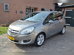 Opel Meriva - 1.4 Turbo Cosmo - Airco - Navi+Camara - Leder/Stof - Cruise control - Velgen - Parkeersens
