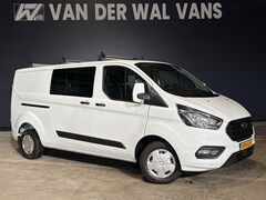 Ford Transit Custom - 2.0 TDCI 130pk L2H1 Dubbele Cabine Euro6 Airco | 6-Zits | Apple Carplay | LED | Cruisecont