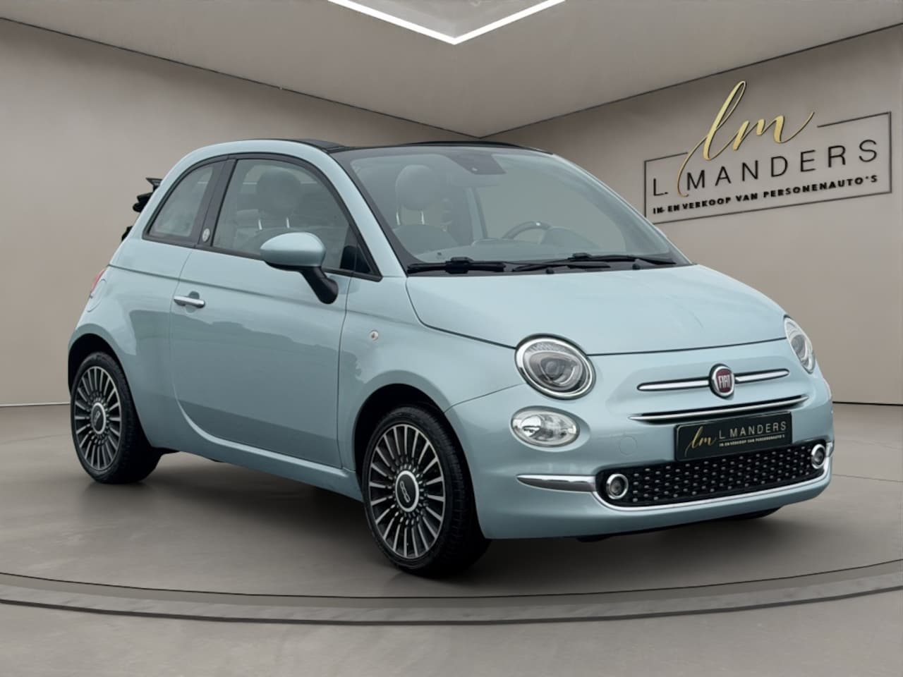 Fiat 500 C - 1.0 Hybrid Launch Edition 2020 BLAUW | Cabrio | Display | PDC - AutoWereld.nl