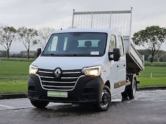 Renault Master - 2.3 Dubbele Cabine Kipper Kist Dubbellucht Airco 3.5T-Trekhaak Euro6 145Pk
