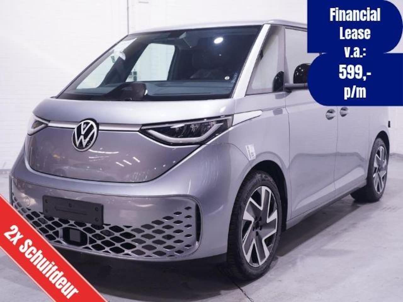 Volkswagen ID. Buzz Cargo - ID 79 kWh, 250 kW/340 pk 4 Motion, 2x Schuifdeur Rijklaar, LED Koplampen, Apple Carplay, N - AutoWereld.nl