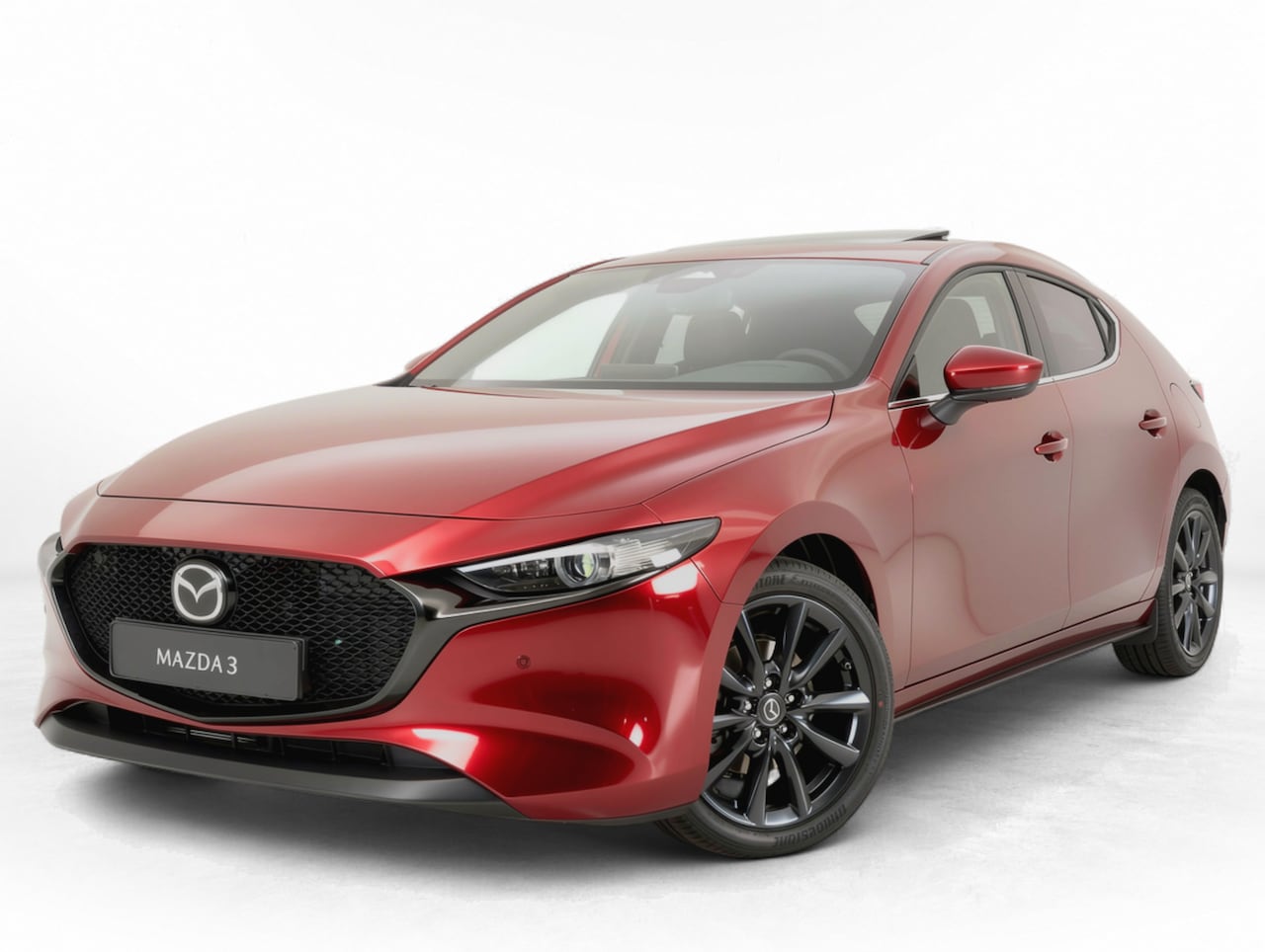 Mazda 3 - 2.0 e-SkyActiv-X M Hybrid 186 Takumi Nieuw! | Pano | Leer | 360 Camera - AutoWereld.nl
