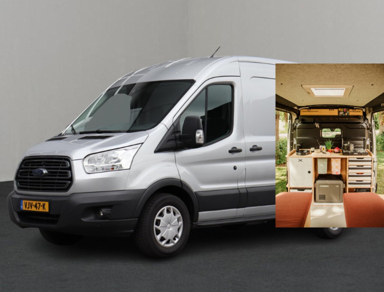 Ford Transit - 330 2.0 TDCI L2H2 Trend CAMPER! Ombouw NEXT ROUTE! | 2x Schuif | Cruise Control | Trekhaak - AutoWereld.nl