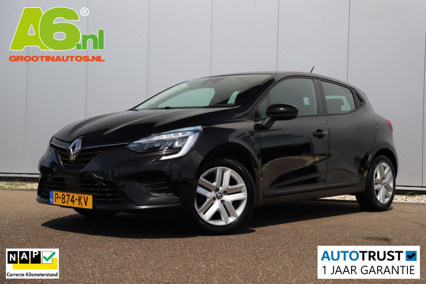 Renault Clio - 1.0 TCe Business Zen Navigatie Airco Cruise Control Carplay Android Bluetooth LED Parkeers - AutoWereld.nl
