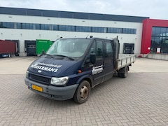 Ford Transit - 350L 2.4TDdi EF DL DC DUBBELE CABINE DUBBEL LUCHT AIRCO BLAUW 2003