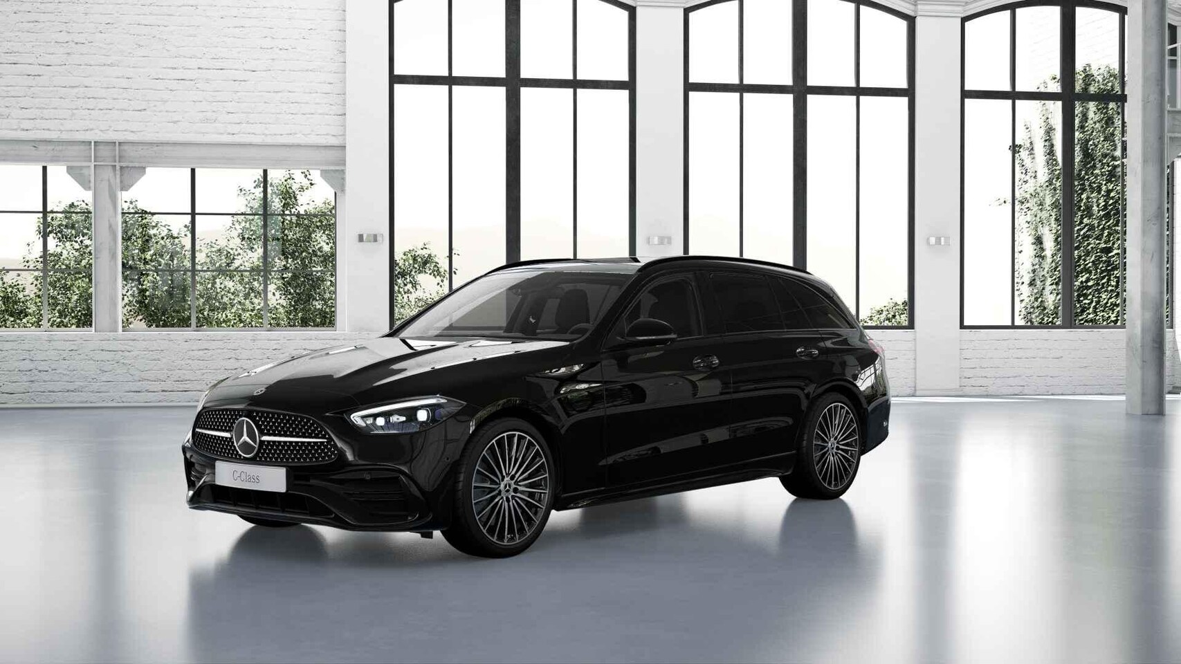 Mercedes-Benz C-klasse Estate - 300e Business Solution AMG | Panoramaschuifdak | Trekhaak | Burmester | Rijassistentiepakk - AutoWereld.nl