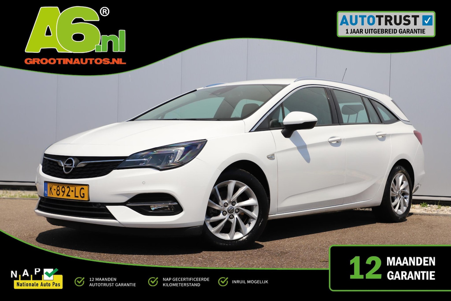 Opel Astra Sports Tourer - 1.2 Business Elegance 110PK Sportstoelen Navigatie Achteruitrijcamera Clima Cruise Carplay - AutoWereld.nl