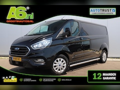 Ford Transit Custom - 300 2.0 TDCI L2H1 Limited DC 170PK Automaat NWE Distr.Riem Trekhaak Sidebars Navigatie Ach