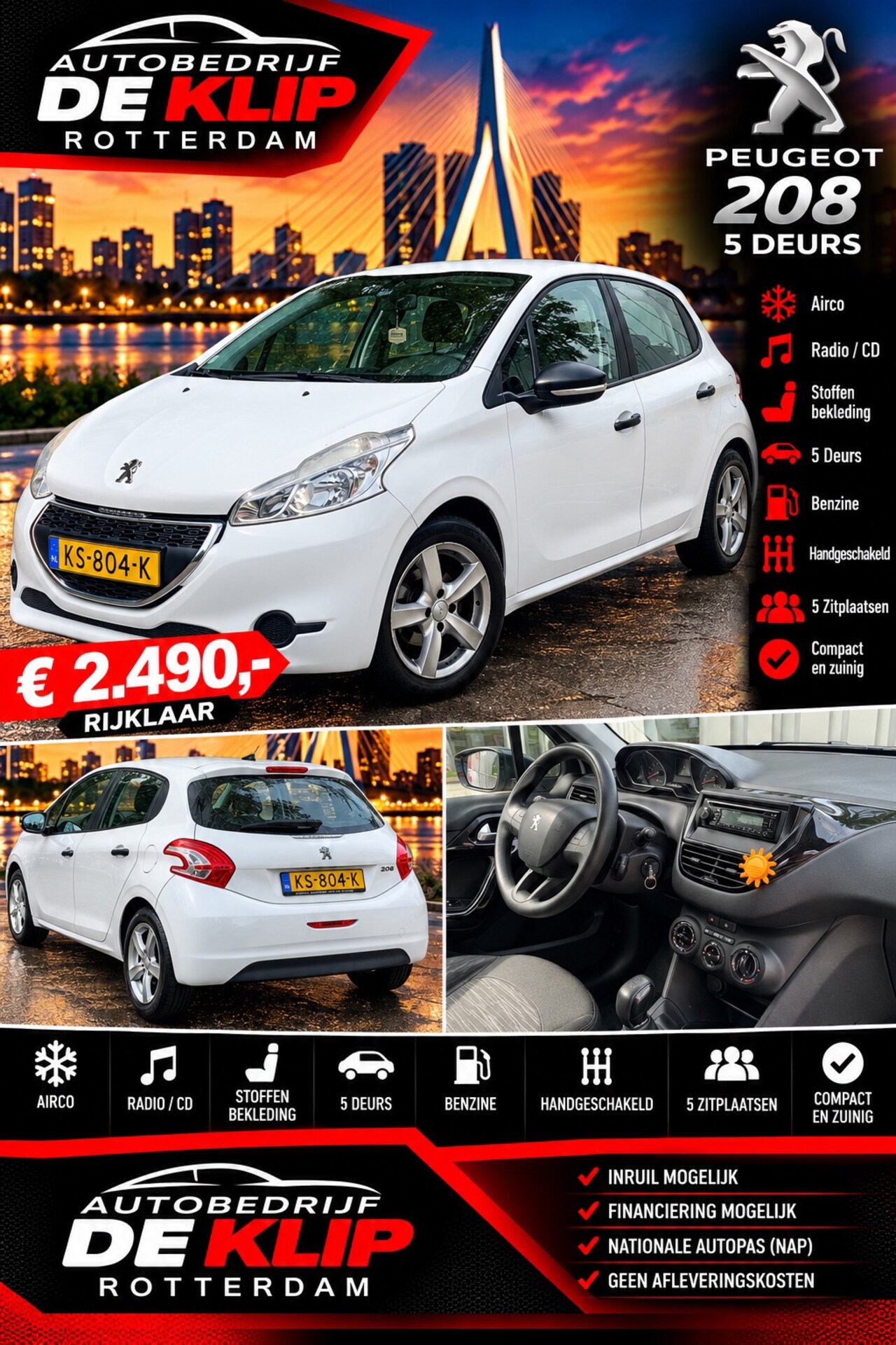 Peugeot 208 - 1.0 PureTech Access|Motor Tikt|Airco| - AutoWereld.nl