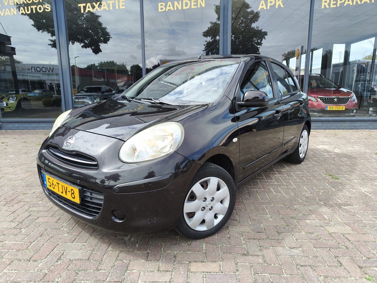 Nissan Micra - 1.2 Acenta AUTOMAAT|APK|5DRS|Parkeersensoren - AutoWereld.nl