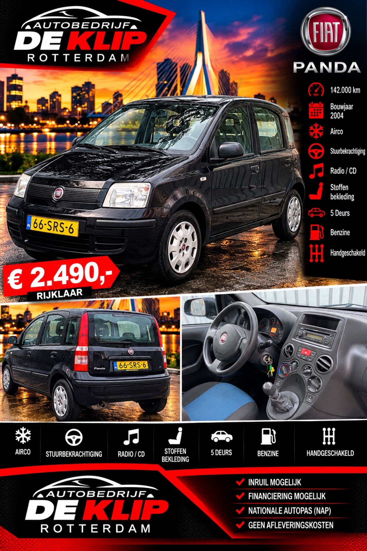 Fiat Panda - 1.2 Active|142000KM| - AutoWereld.nl