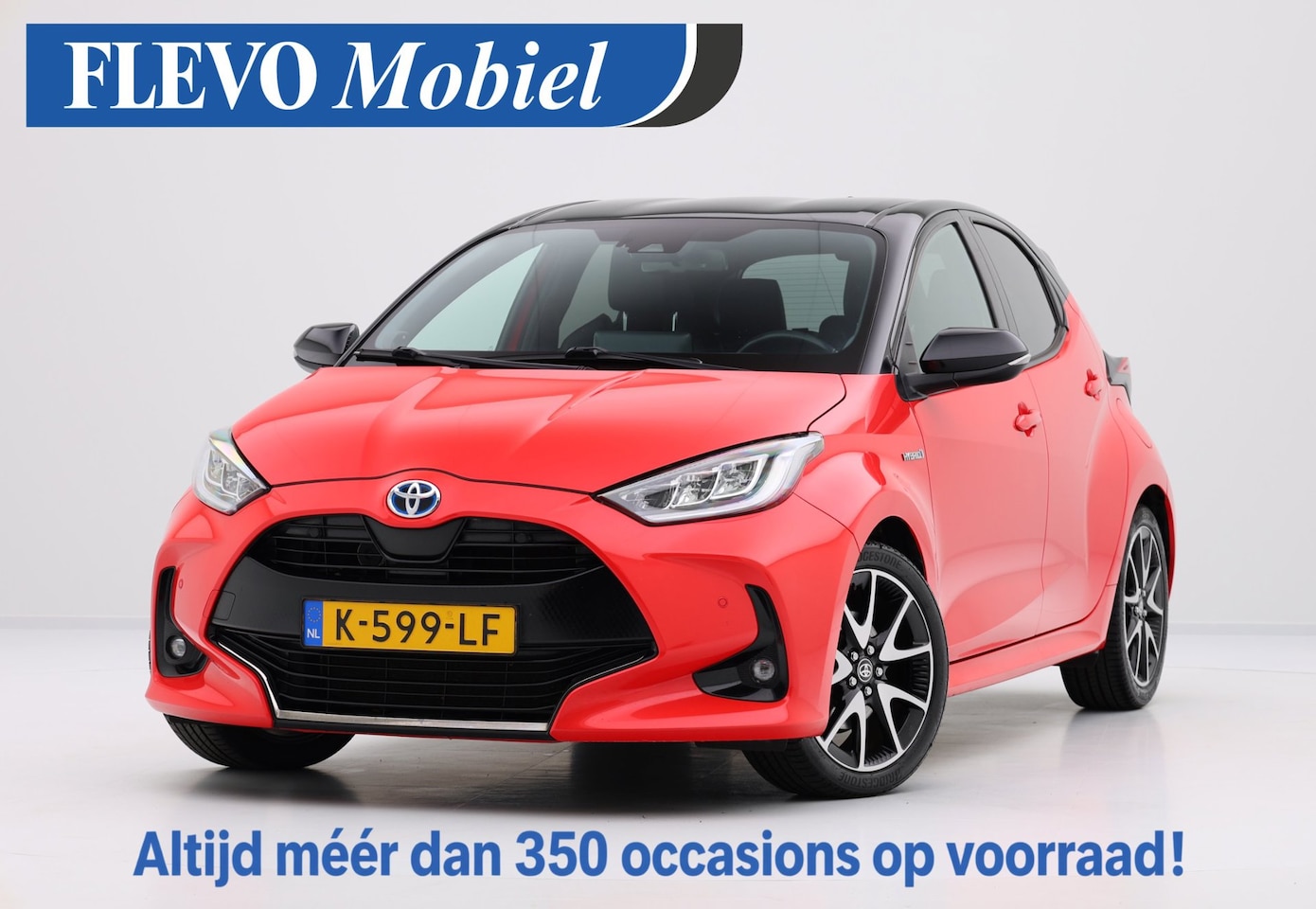 Toyota Yaris - 1.5 Hybrid Launch Edition Aut. 1e eig.|Two Tone|Cam|Head up|1/2 Leer|Enz... - AutoWereld.nl