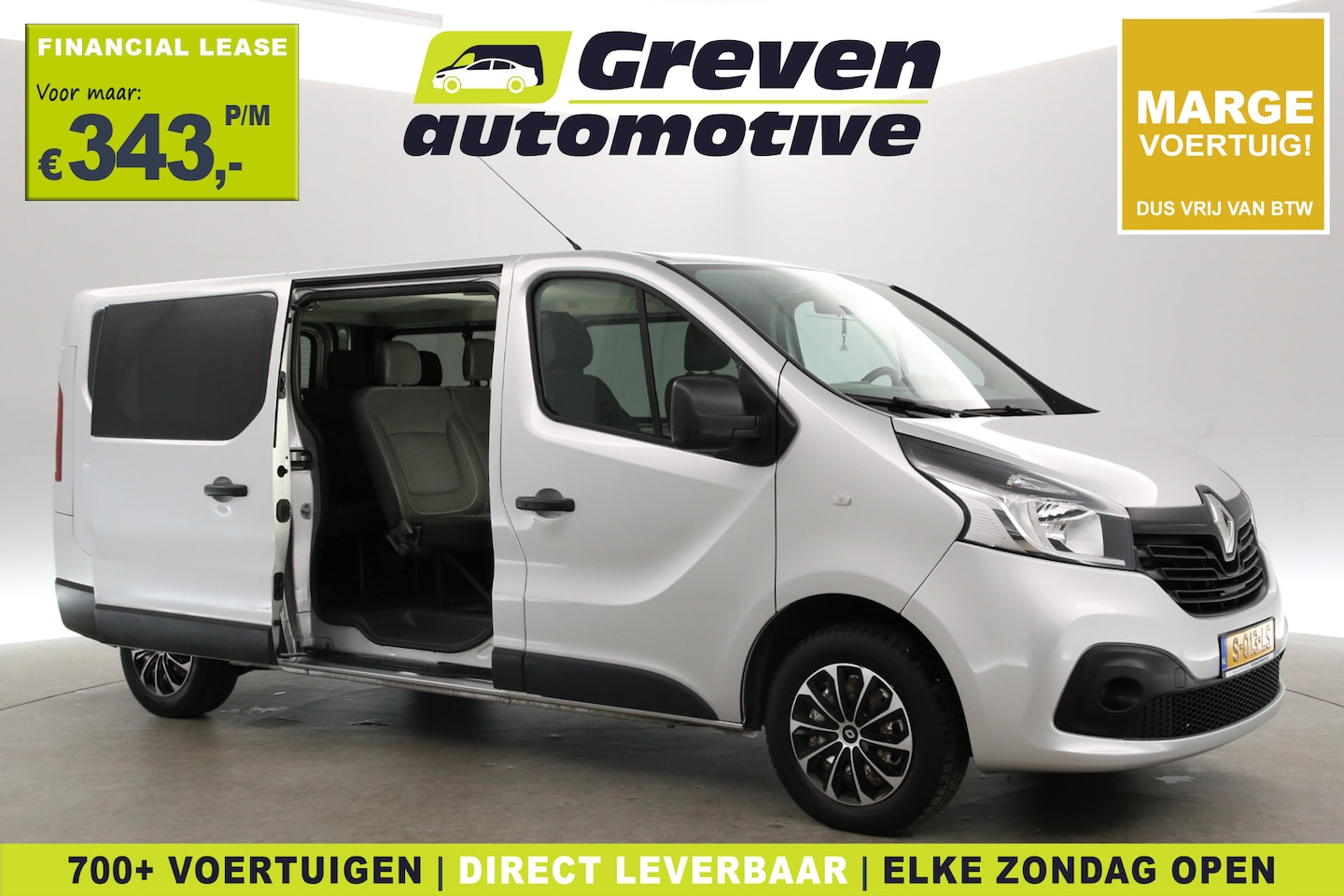 Renault Trafic Passenger - 1.6 dCi L2H1 | 8 Zits | Marge | Airco | Cruise | Navi | Trekhaak | Parkeersens. - AutoWereld.nl