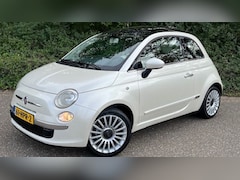 Fiat 500 - 1.2 Lounge l Panodak l Bruin Leder l Parelmoerwit l NAP l
