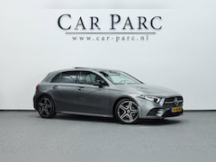 Mercedes-Benz A-klasse - 180 AMG Line BTW/LED/VIRTUAL/PANO/HALF LEER+ALCANTARA+S.VERWARMIN/18"LMV/CAM/ACC/ECC/12 MD