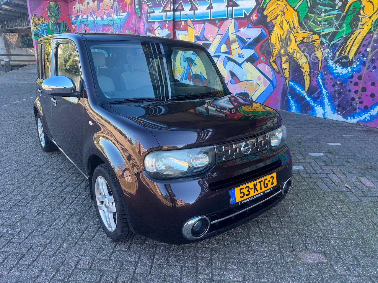 Nissan Cube - 1.6 Pure digitale airconditioning sport velgen elektrische pakket panoramadak goedkoopste - AutoWereld.nl
