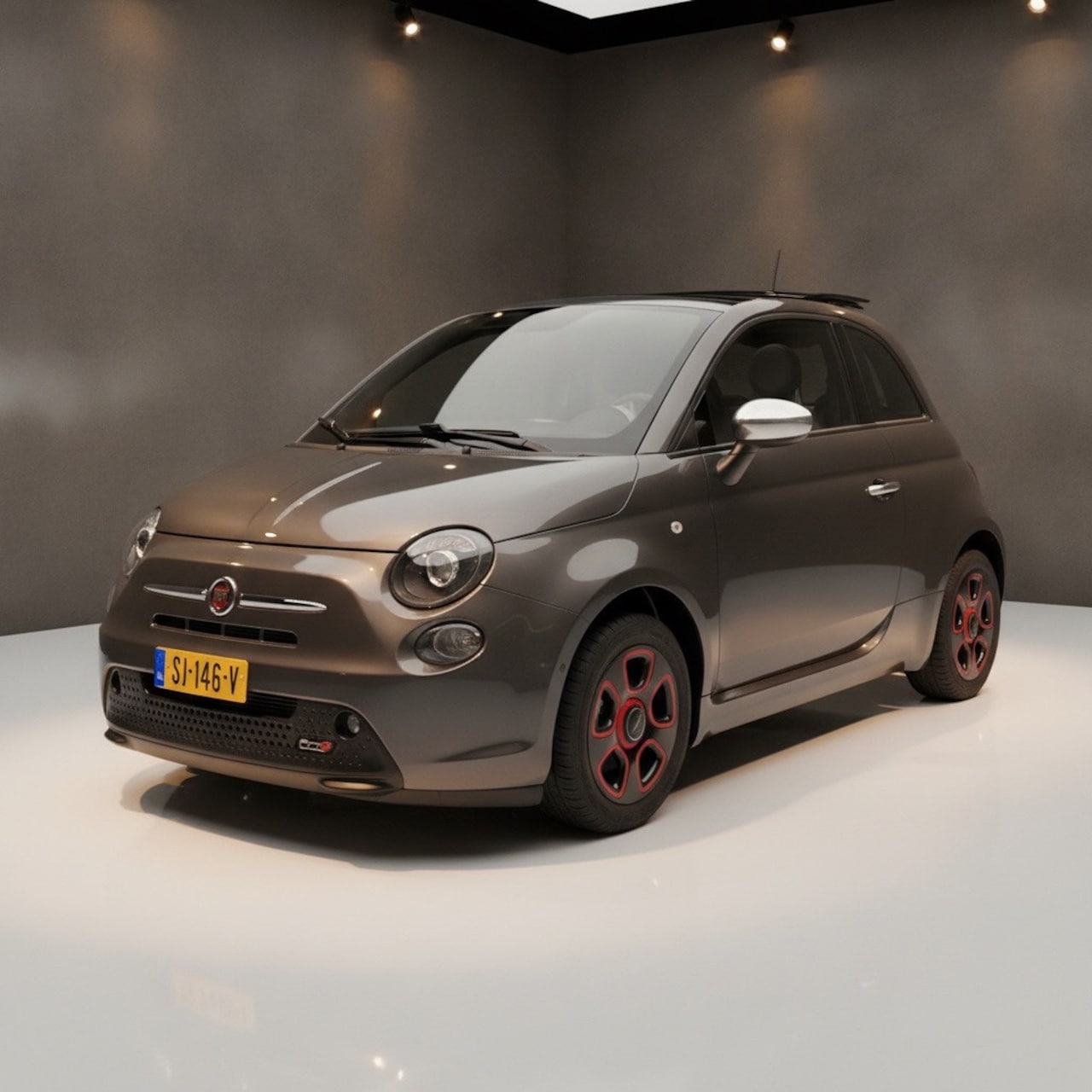 Fiat 500e - 24kwh SCHUIFDAK-STOELVERWARMING-CRUISE CONTROL-PDC-NAVI-CAMERA-LEER - AutoWereld.nl