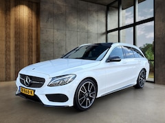 Mercedes-Benz C-klasse Estate - C 180 Ambition AMG Line | Memorypakket | Panoramadak | Trekhaak | Parkeerpakket | Spiegelp
