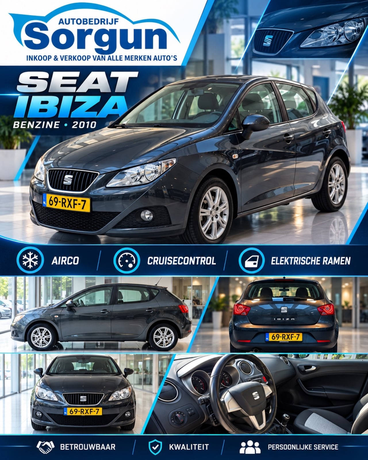 SEAT Ibiza - 1.4 Sport-airco-elek ramen-1 jaar apk-trekhaak - AutoWereld.nl
