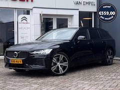 Volvo V60 - 2.0 T6 Plug-in hybrid AWD Ultimate Dark Long Range | Trekhaak | 100% SOH | Leder + Memory