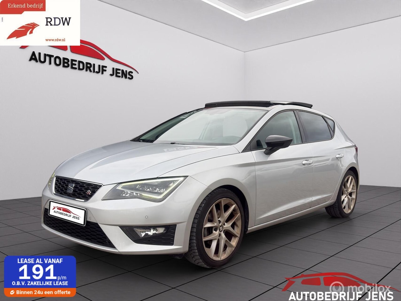 SEAT Leon - 1.4 EcoTSI FR Connect|Panoramisch dak - AutoWereld.nl