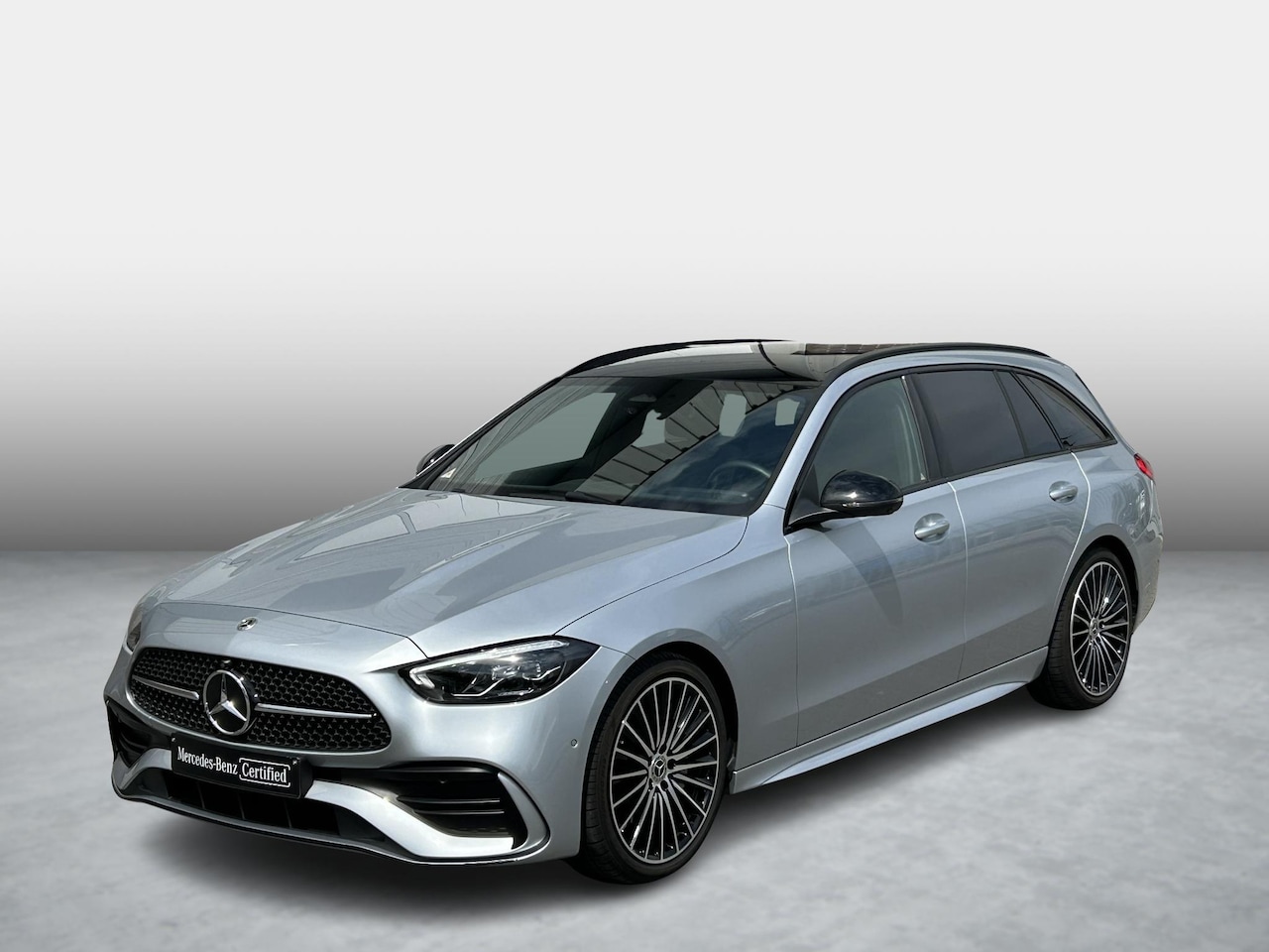 Mercedes-Benz C-klasse Estate - 180 Business Solution AMG | Panoramadak | Trekhaak | Nightpakket | 19inch velgen | - AutoWereld.nl