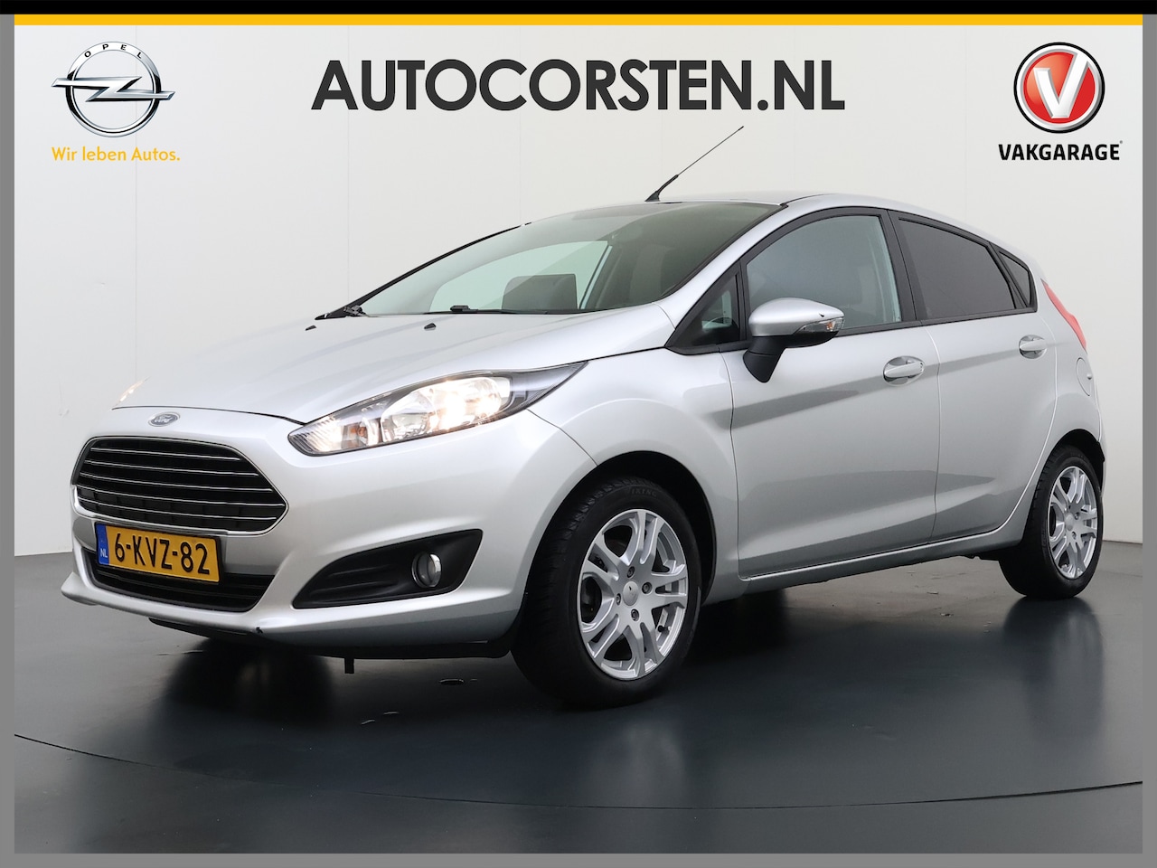 Ford Fiesta - 5Drs 81PK Airco Apple Carplay Android Auto Cruise Control Bluetooth Style Privacy Glas Lmv - AutoWereld.nl
