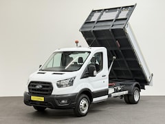 Ford Transit - 350 165PK Kipper Dubbellucht 3, 5t Trekhaak Camera Voorruitverwarming Airco Open Laadbak