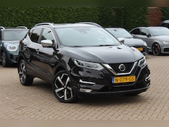 Nissan Qashqai - 1.2 Tekna + / Trekhaak / Panoramadak / 360Camera / Leder / Bose / Keyless / 19'' / Stoelve