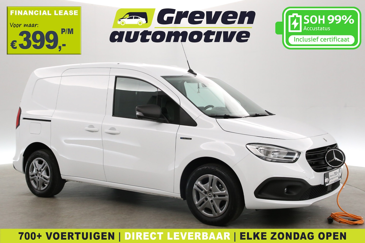 Mercedes-Benz Citan - Elektrisch 45 kWh Pro | SOH 99% | Clima | Cruise | Camera | Carplay | Navi | Stoel/Stuurve - AutoWereld.nl