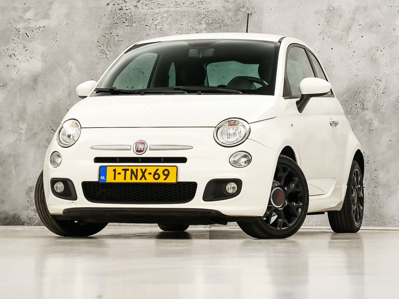 Fiat 500 - 0.9 TwinAir Turbo Sport 500S (AIRCO, ZWART HEMEL, LEDER, SPORTSTOELEN, ELEK RAMEN, NIEUWST - AutoWereld.nl