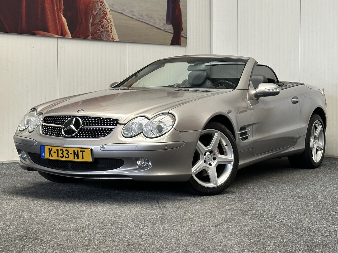 Mercedes-Benz SL-klasse Cabrio - 350 YOUNGTIMER ! LEDER STOELVERWARMING CRUISE CONTROL CLIMATE CONTROL BLUETOOTH TELEFOON E - AutoWereld.nl