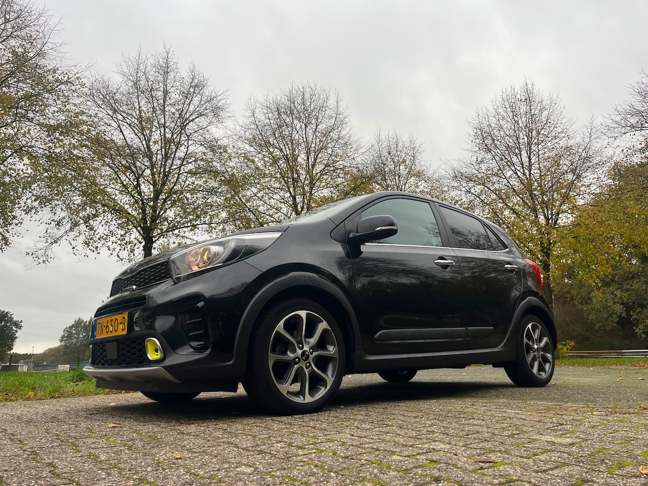 Kia Picanto - 1.0 T-GDI X-Line FULL OPTIONS! 5-ZITS+NLAUTO+1EIG+NAP+NAVI+LEDER+STOELVERWARMING+CAMERA+CL - AutoWereld.nl