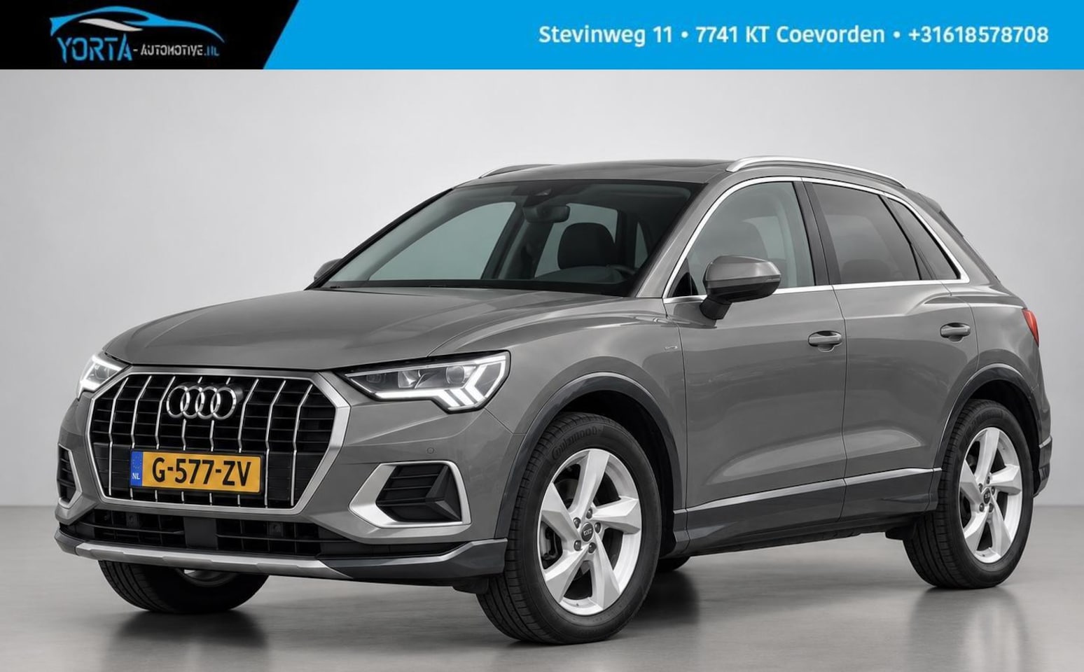 Audi Q3 - 35 TFSI S Line NL AUTO|ELEK. HAAK|MATRIX LED|CHRONOS GRIJS - AutoWereld.nl