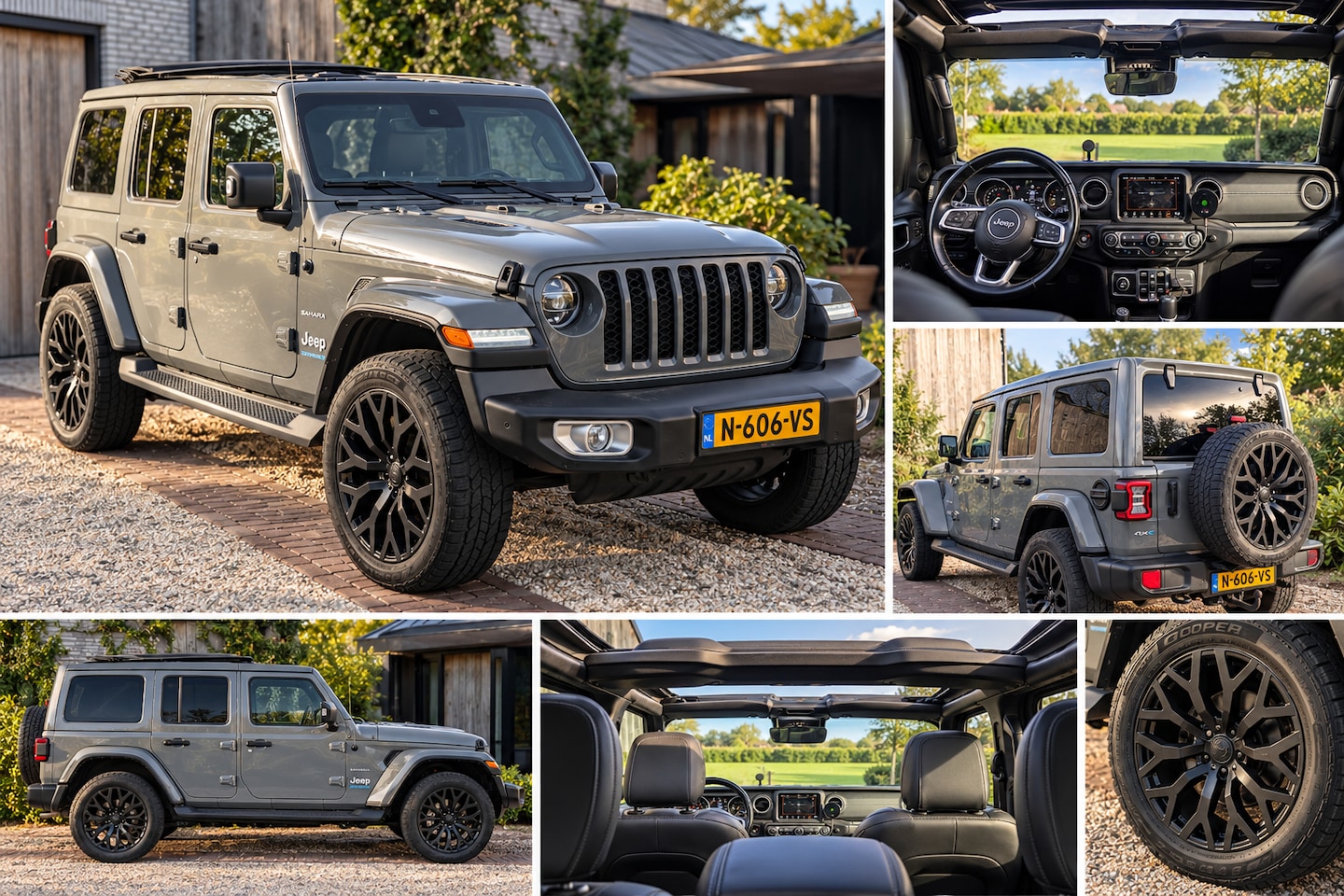 Jeep Wrangler Unlimited - 4xe 380 Sahara BRUTE | Sky One-Touch | Nieuwe Accu | BTW - AutoWereld.nl