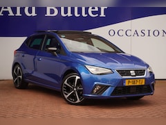 SEAT Ibiza - 1.0 EcoTSI FR Plus+Led+Pano-dak+navi+Camera+vitrual+camera+Leder+18"lmv+stoel-verw = NIEUW