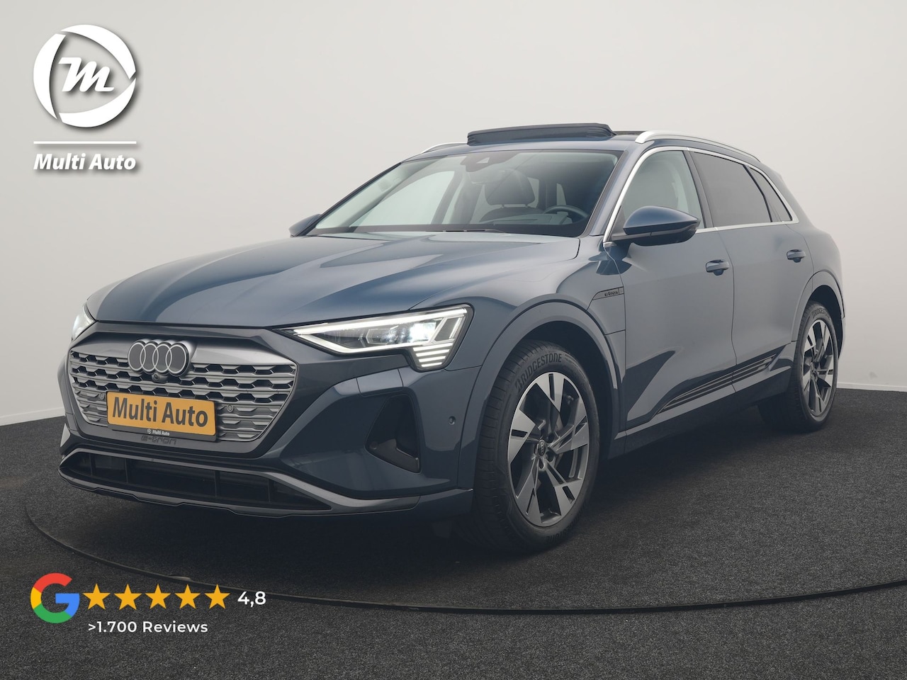 Audi Q8 e-tron - 55 quattro Advanced Edition 114 kWh Dealer O.H | SOH 96,6% | Trekhaak Afn. | Panodak | Luc - AutoWereld.nl