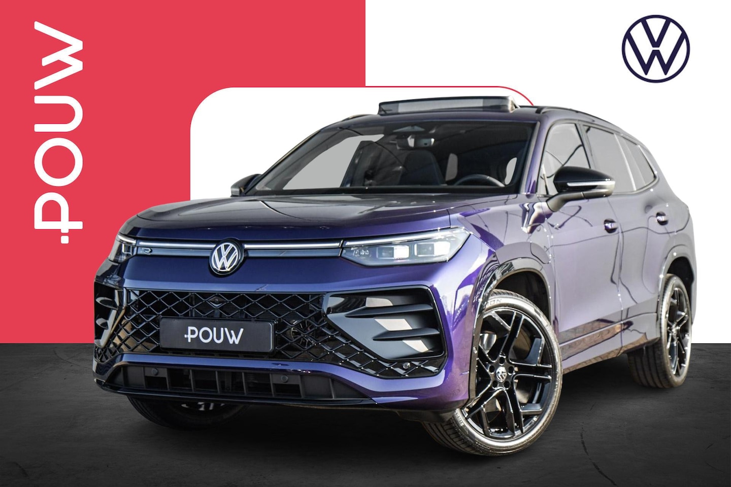 Volkswagen Tayron - 1.5 eHybrid 204pk DSG R-Line Edition | Panoramadak | Trekhaak | Black Style | Massage - AutoWereld.nl