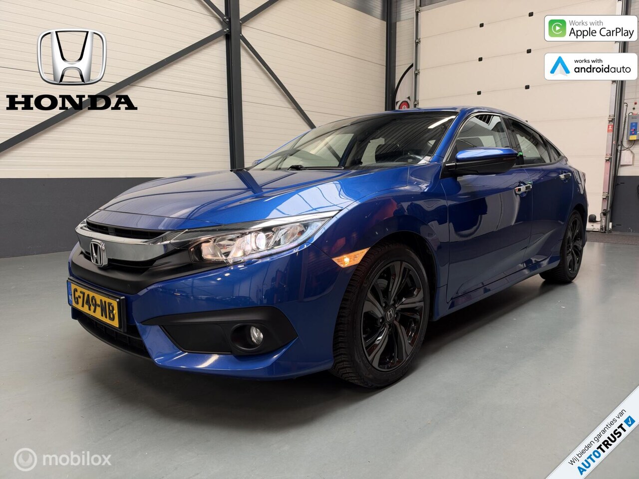 Honda Civic - 1.5 i-VTEC Elegance Dealer-auto|Trekh-afneembaar - AutoWereld.nl