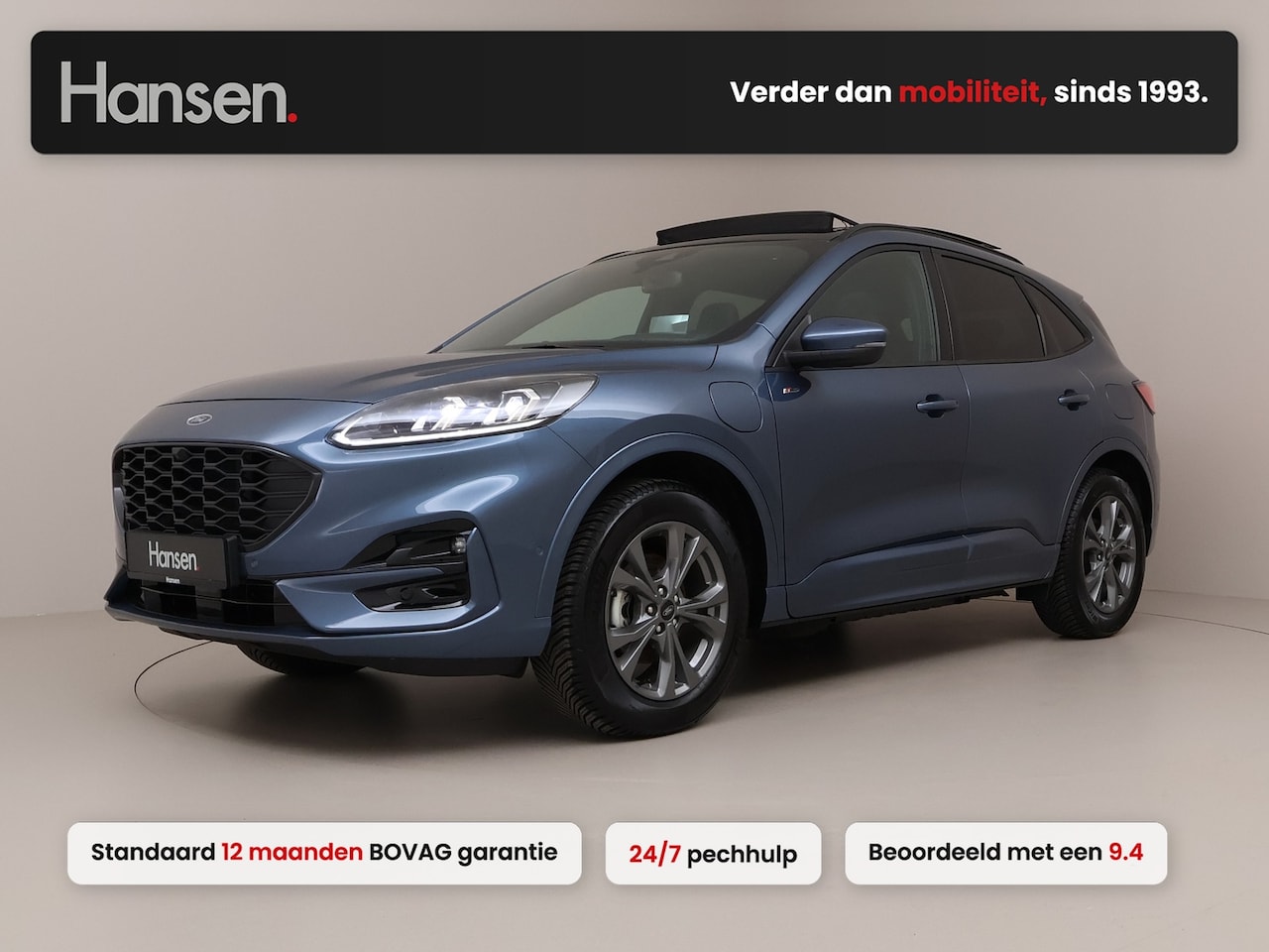 Ford Kuga - 2.5 PHEV ST-Line X I Elek. Trekhaak I Panoramadak I Adaptive Cruise I Winterpakket I B&O I - AutoWereld.nl
