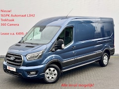 Ford Transit - 350 2.0 TDCI 165PK L3H2 Limited Automaat Trekhaak 2.800kg | UNIEK* | Rondomzicht Camera |