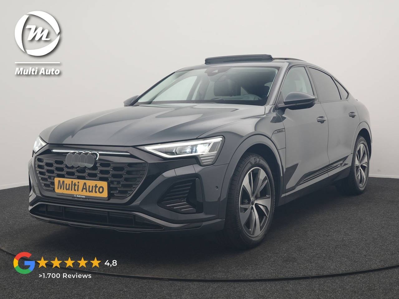 Audi Q8 Sportback e-tron - 50 Quattro S Line 95 kWh 340pk Dealer O.H | Trekhaak Afn. | Panodak | Luchtvering | Head U - AutoWereld.nl